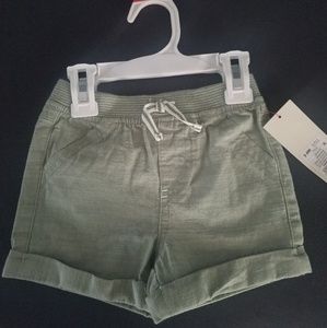 Carter's 3-6 month boy green shorts